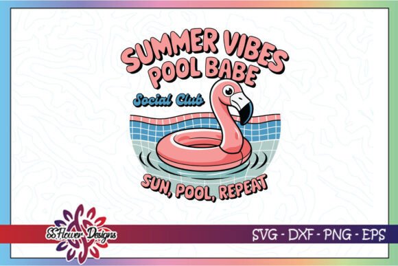 Download Cute Pool Babe Summer Beach Vibes SVG - Summer beach vibes svg Collection